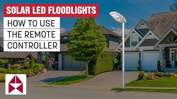 Solar LED Floodlight - How To Use - Remote Programming & Features - Wagan Tech Street Light