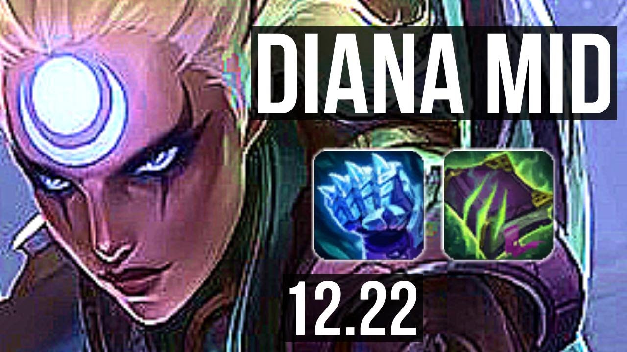 DIANA vs PANTHEON (MID) | 4/0/6, 300+ games | KR Master | 12.22