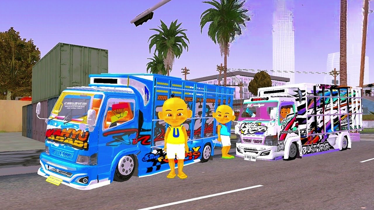 Upin dan Ipin di Kejar Papol Setelah Cur1 Truk Oleng 🤣🤣 upinstori