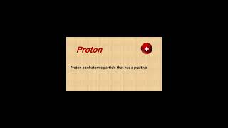 # short Simple definition of proton.