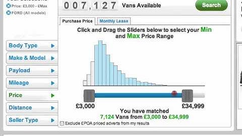 Auto Trader Commercial site - Vans