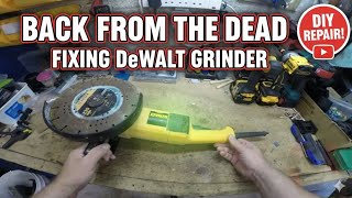 DeWalt grinder / disc cutter, Easy fix repair, you won't believe what people throw out..