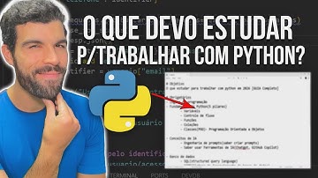 O que Estudar p/ Trabalhar com Python em 2026 [Guia Completo]