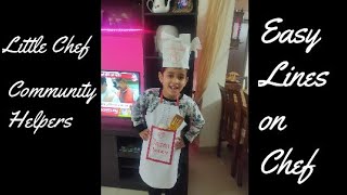 Community Helpers| Chef role play |Easy lines| Kidspree Community Helpers| Chef role play |Easy lines| Kidspree