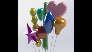 balloons modelling using solidworks
