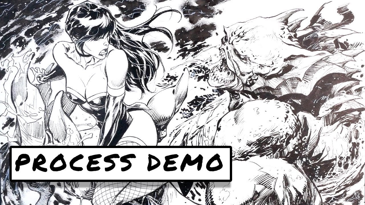 Dynamic Drawing with Pencils and Ink