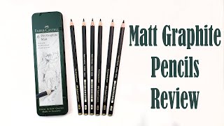 Faber Castell Pitt Matt Graphite Pencils Review! Comparison with Regular Graphite Pencils