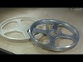 Литьё алюминия (изготовление колеса ”шкива” ленточной пилы). Making band saw wheels.