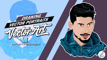 Affinity Designer Vector Art | Timelapse Speed Art 🎨 | Portrait Vector Art