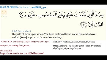 1_7 Surat Al-Fātiĥah (The Opener) - سورة الفاتحة