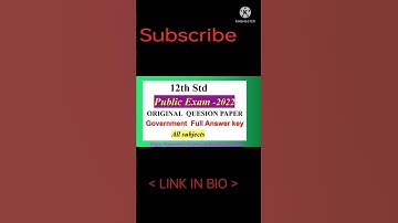 🔰 12th Std official  Answerkey All subject TM & EM