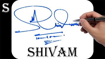 Shivam naamhandtekeningontwerp - S-handtekeningstijl - Hoe u uw naam kunt ondertekenen