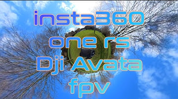 Dji Avata fpv drone with the insta360 one rs action camera on top. 👍