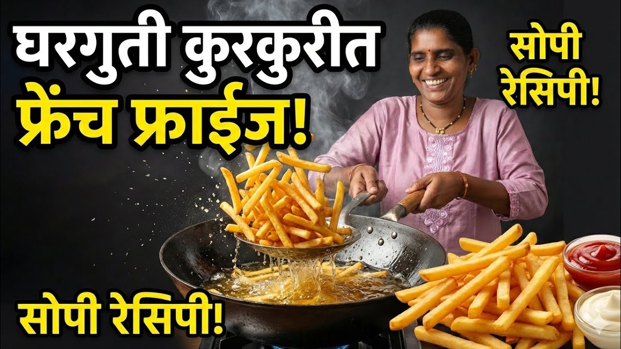 🍟 घरीच बनवा मॅकडोनाल्ड्स सारखे कुरकुरीत फ्रेंच फ्राईज! 🤤 | Crispy French Fries 🔥