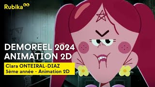 Démoreel Animation 2D [2024] | Clara ONTEIRAL-DIAZ | Année 3 Animation 2D | Supinfocom Rubika