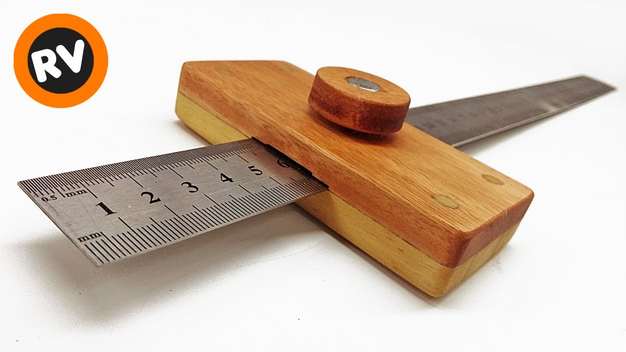 🔴 ➡️Very useful and easy➡️ How to make a homemade Ruler Marking Gauge 