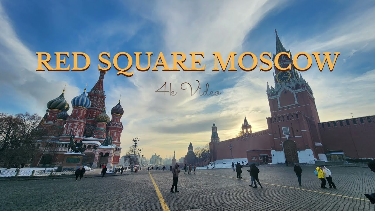 Red Square Moscow 360 view 4K video