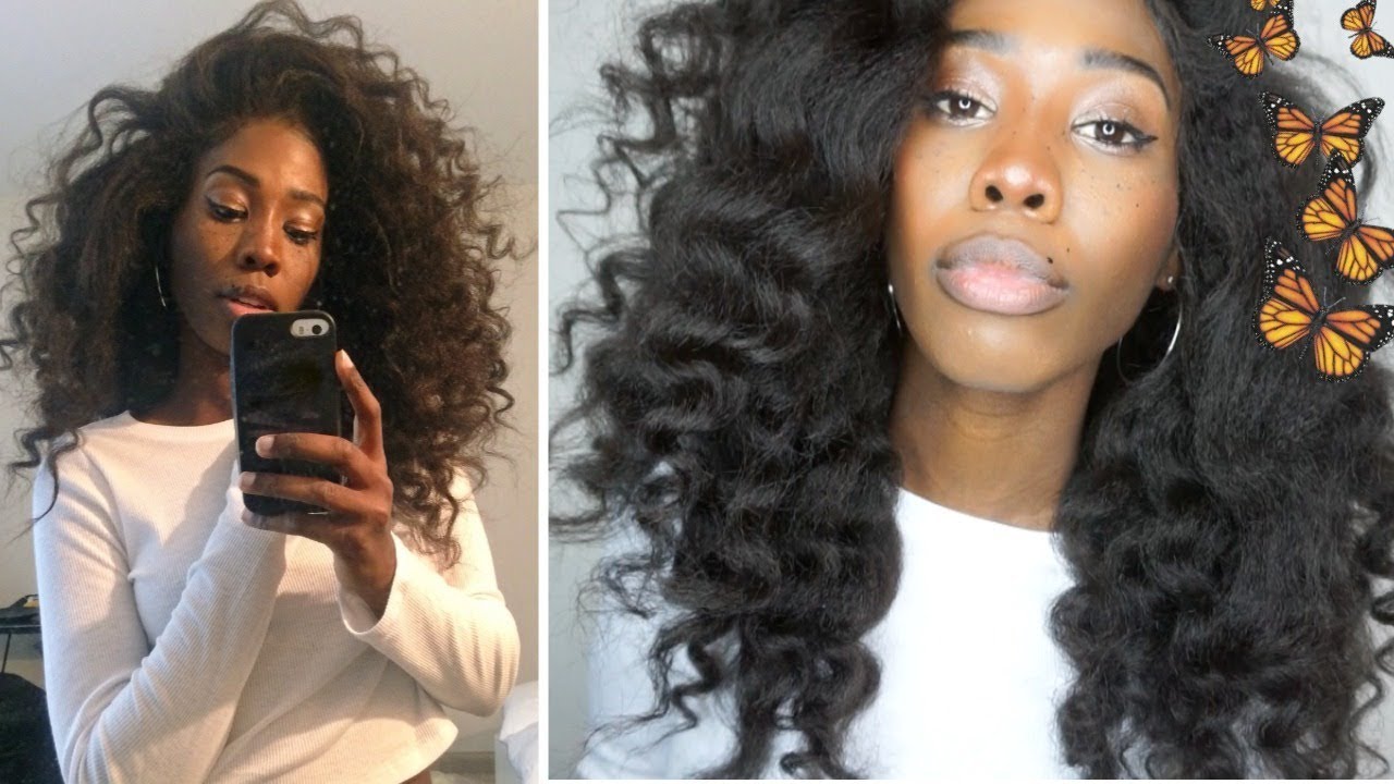 SZA VIBES  Big Natural Curly Hair Tutorial (hergivenhair 