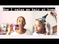 HOW I RELAX MY HAIR AT HOME | NONI MSANE | SOUTH AFRICAN YOUTUBER