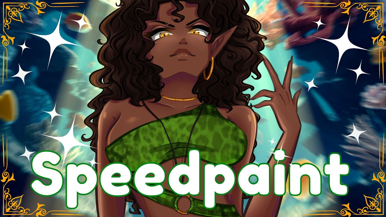Mermay 2024 Day 25: Lionfish【TIMELAPSE SPEEDPAINT】 - YouTube