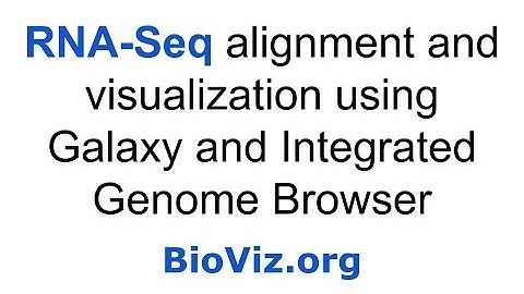 RNA-Seq alignment and visualization using Galaxy and IGB (High resolution version)
