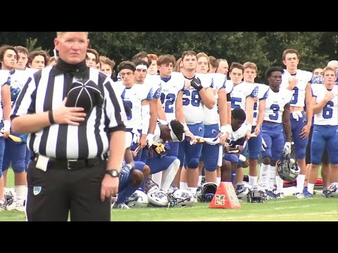 Bartram Trail High School finds itself in the middle of a national debate over kneeling for the ...