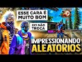 IMPRESSIONEI OS ALEATÓRIOS E ELES ME DESAFIARAM PRO 3 X 1 NO FREE FIRE 😯🔥