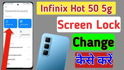 Infinix Hot 50 5g screen lock kaise change kare/ Infinix Hot 50 5g pattern lock change kaise kare