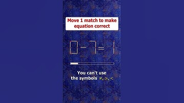 Fix the equation by moving 1 stick #shots #puzzles #logicpuzzles #mathspuzzle #hindipuzzles