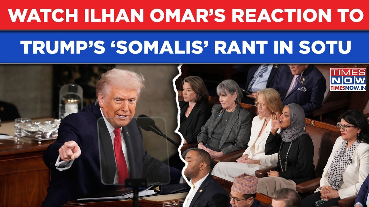 US: Ilhan Omar's Reaction Viral As Trump Mentions 'Somali Pirates' In State Of The Union| Watch