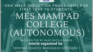 First year PG Induction Programme Day One-Inauguration