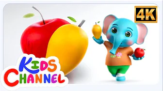Mujhe Pasand Hai Aam Aur Seb, मुझे पसंद है आम और सेब + Best Kids Funny Cartoon Songs and Rhymes thumbnail