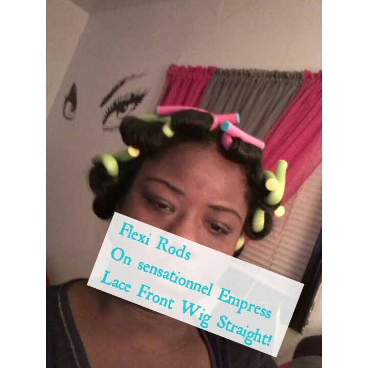 Flexi rods on sensationnel empress lace front wig YouTube