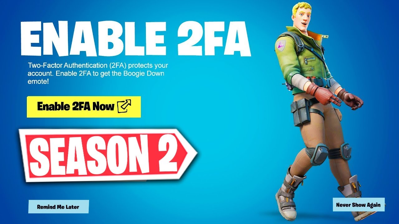 How to enable 2FA for Fortnite (Epic Games)