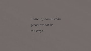 If G is non abelian finite group then, |G| is atleast 4|Z(G)||