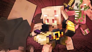 Piglin Life 11 - Zombified Piglin, Final Fight | Minecraft Animation
