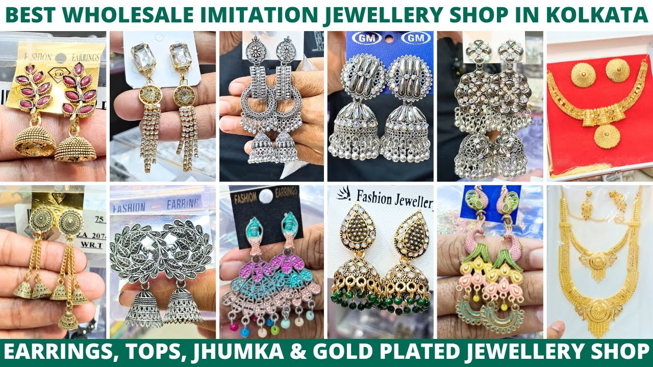 ₹18/- wala Earring ₹14/- mein | Kolkata me Sabse Saste Rate mein Earrings, Jhumka & Tops Wholesale