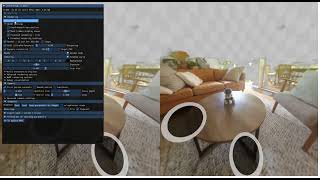VR exploration of an Instant-NGP capture - robot on a coffee table