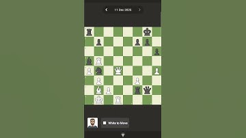Pause to Solve - Chess.com Daily Puzzle - 11 December, 2025