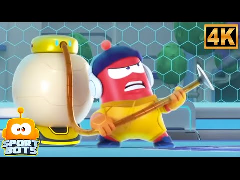 Marcação Desenho Engraçado Episódio para Crianças de Sportbots Português