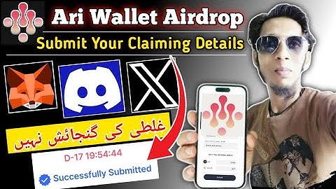 Ari Wallet Airdrop Task Proof Submit Guide | Ari Wallet New Update Today | Ari Airdrop