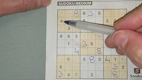 How to solve a Sudoku Medium puzzle (with pdf file) 03-16-2019