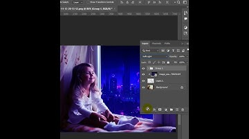 How to Give Your Photos the Cyberpunk Look in Photoshop short photoshop tutorial 2023 #shorts
