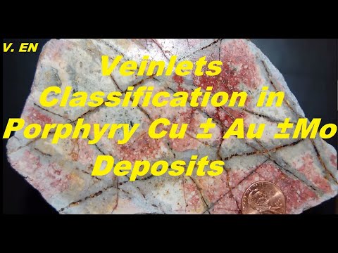 Veinlets Classification in porphyry Cu  ±  Au ± Mo deposits