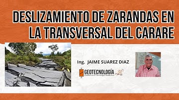 Deslizamiento de Zarandas en la transversal del Carare