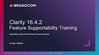 Famous Clarity 16.4.2 - Enhancements to Data Warehouse to Support Reporting Capabilities Net Worth