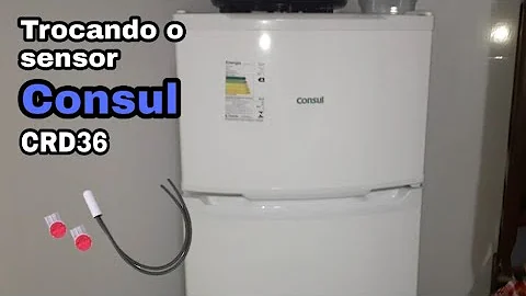 Como ajustar a temperatura da geladeira Consul CRD36?