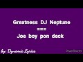 DJ Neptune ft Joeboy & Mr Eazi _Nobody(Official lyrics)