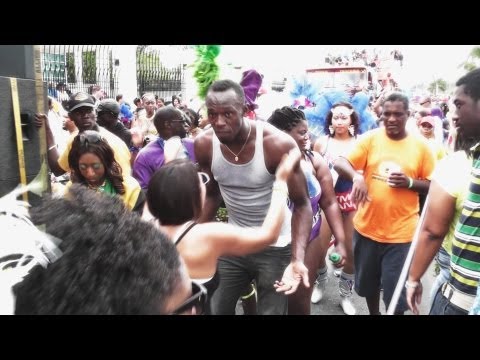 Usain Bolt in Bacchanal Jamaica Carnival 2013