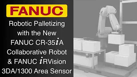 CR 35iA Collaborative Robot Palletizing and Depalletizing Boxes with 3D Area Sensor
